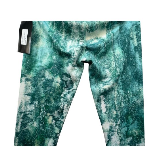 Saucony Womens Scout Series Leggings M Green Watercolor Pattern - Picture 11 of 12